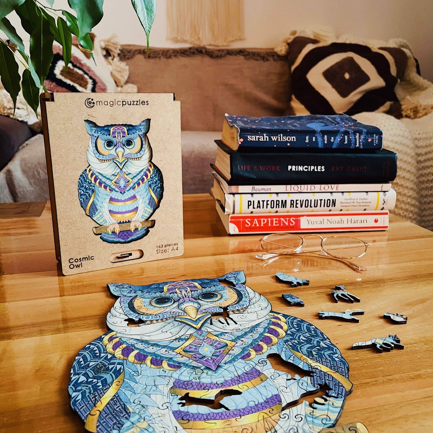 Scatola Premium A4 Cosmic Owl Jigsaw