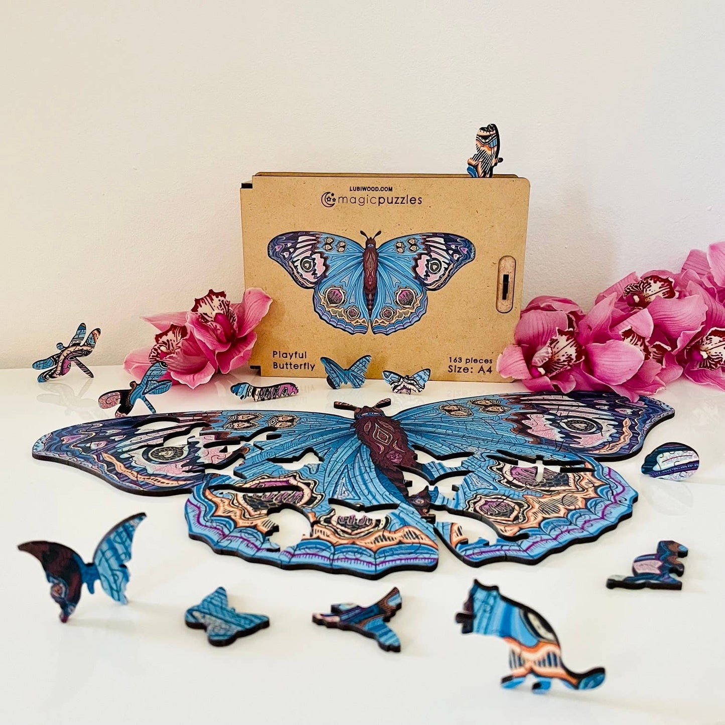 Playful Butterfly Jigsaw A4 Premium Box