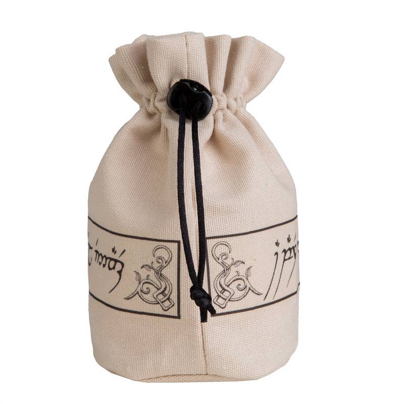 Pochette per dadi Elvish Beige e Nero
