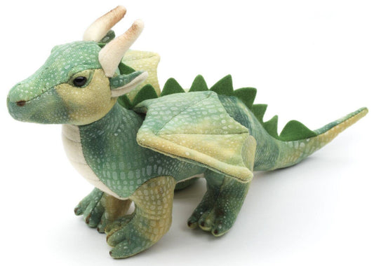 Drago verde, 26 cm (lunghezza), peluche e peluche