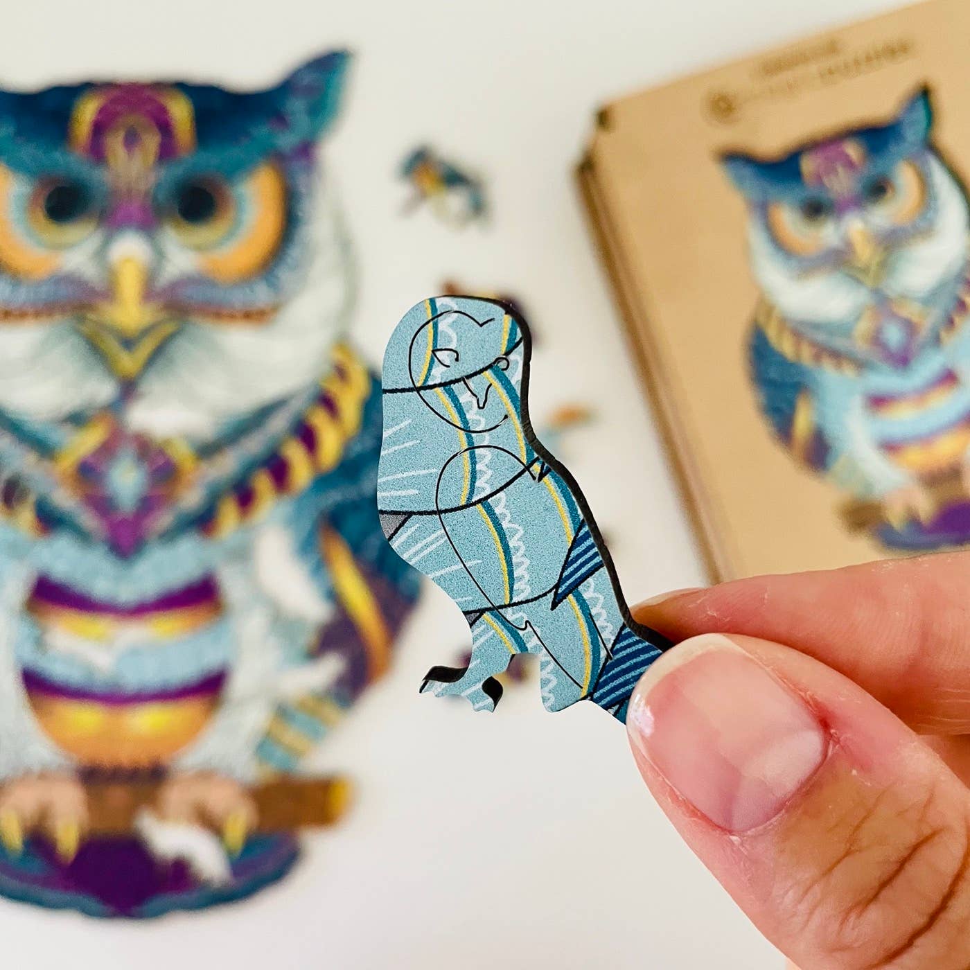 Scatola Premium A4 Cosmic Owl Jigsaw