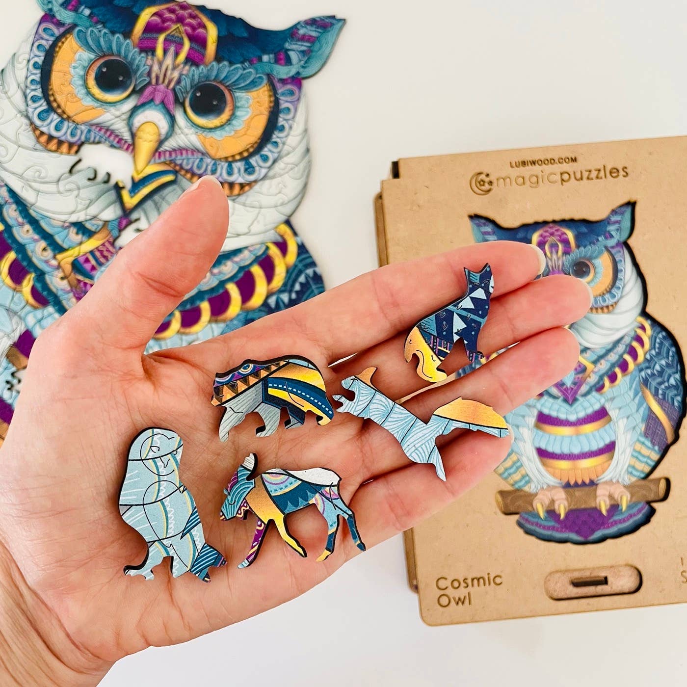 Scatola Premium A4 Cosmic Owl Jigsaw