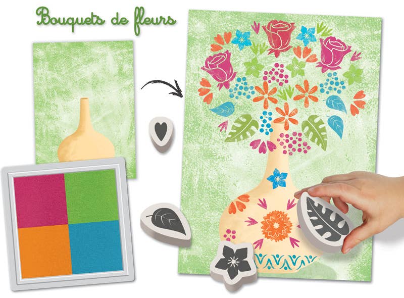 Kit di strumenti per timbri «Bouquet of Flowers»