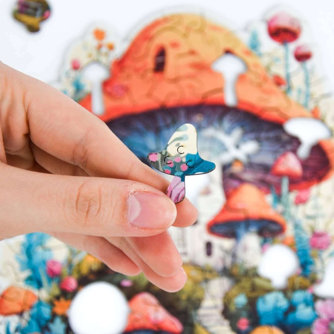 Mushroom House Jigsaw, confezione premium, formato A4