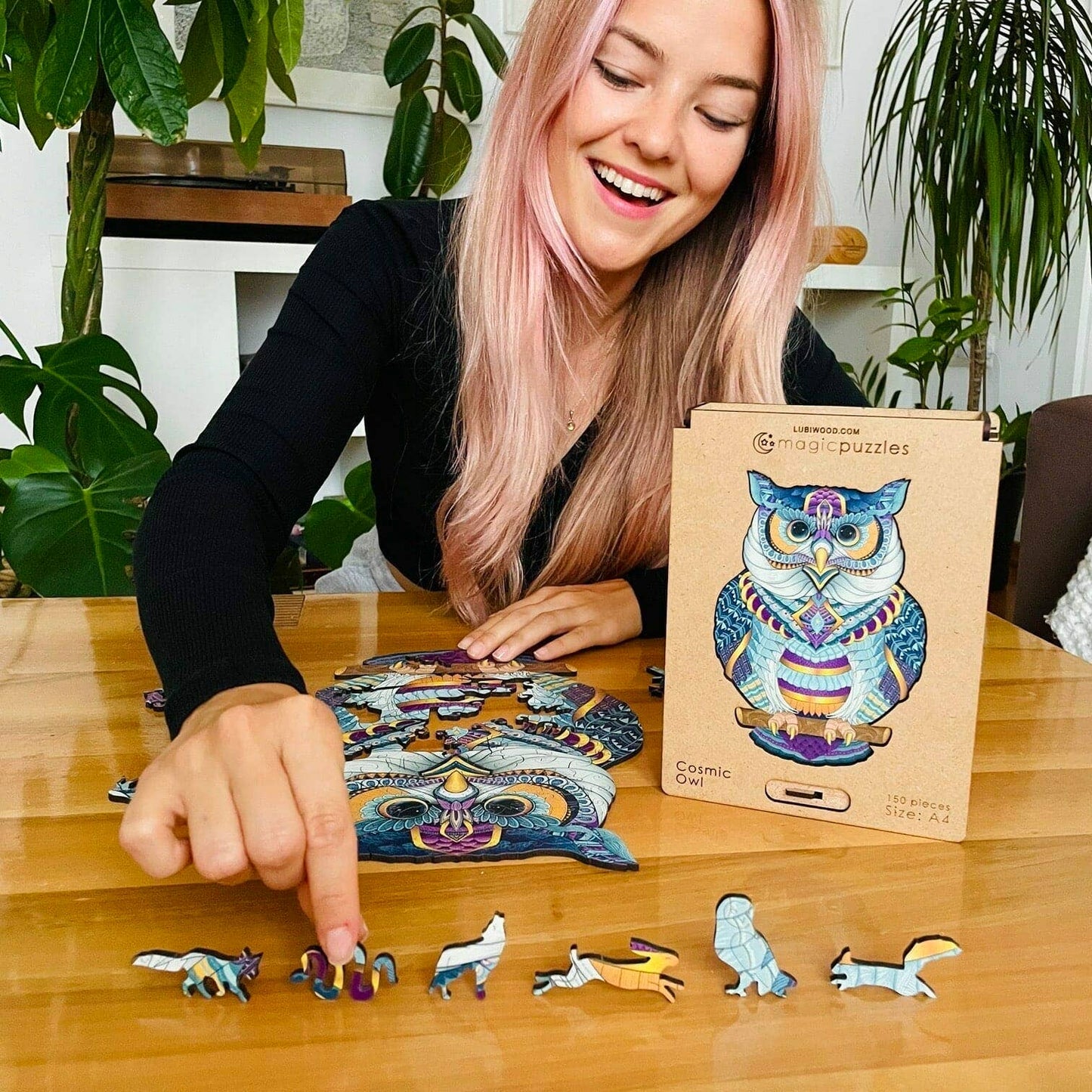 Scatola Premium A4 Cosmic Owl Jigsaw