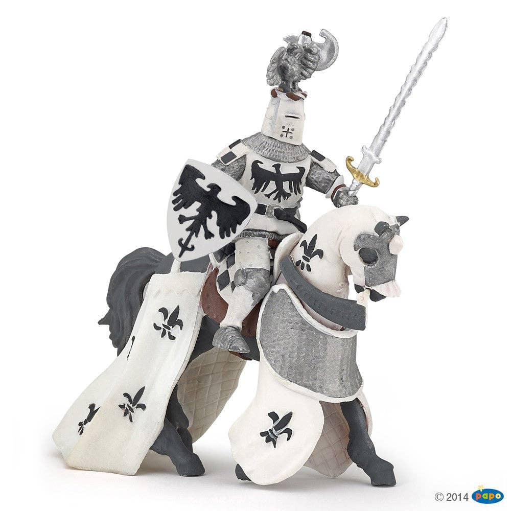 Figurina Cavaliere Bianco con cimiero