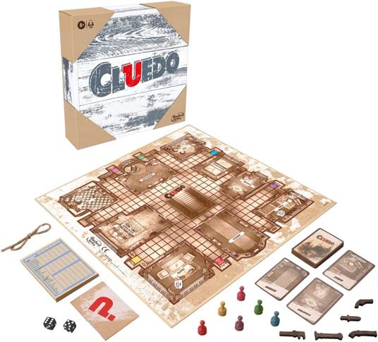 Cluedo - Serie Rustica - Edizione in Legno - Hasbro