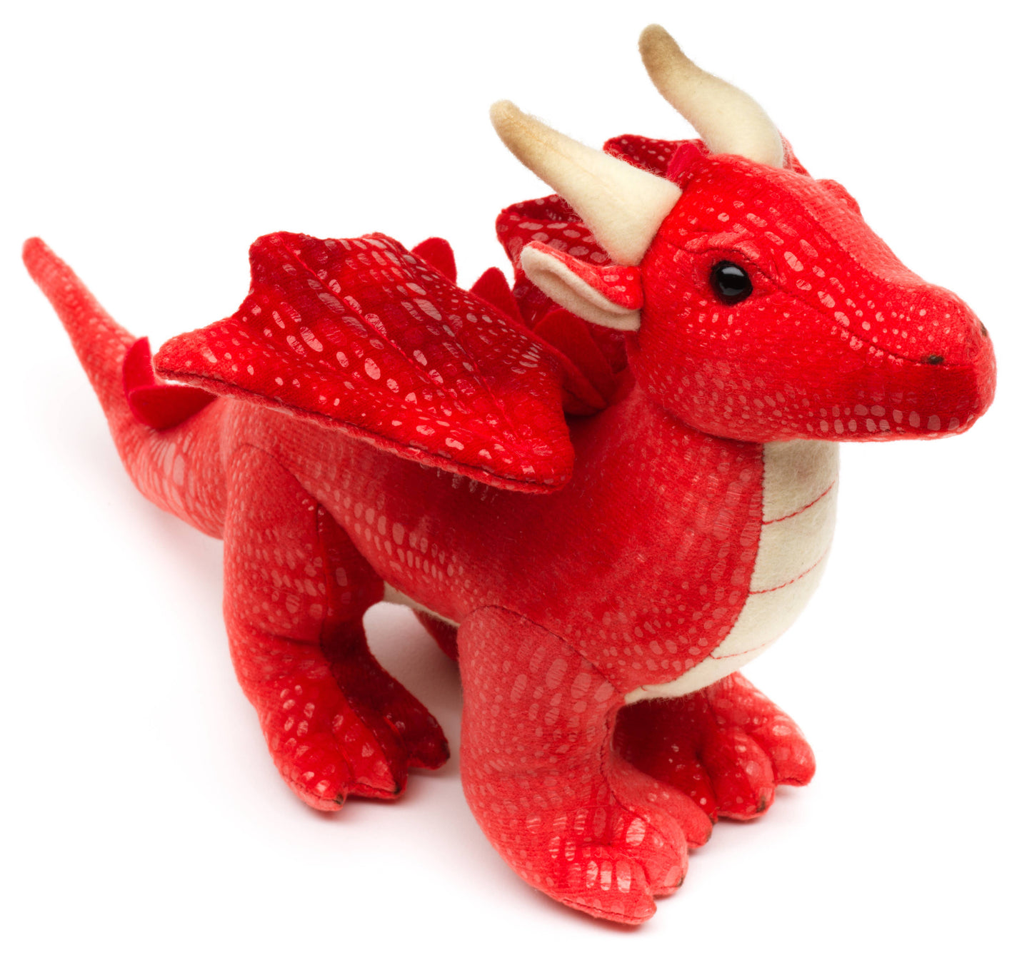 Drago rosso, 26 cm (lunghezza), peluche