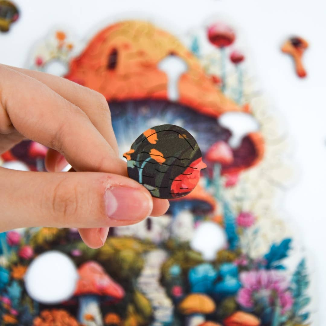 Mushroom House Jigsaw, confezione premium, formato A4