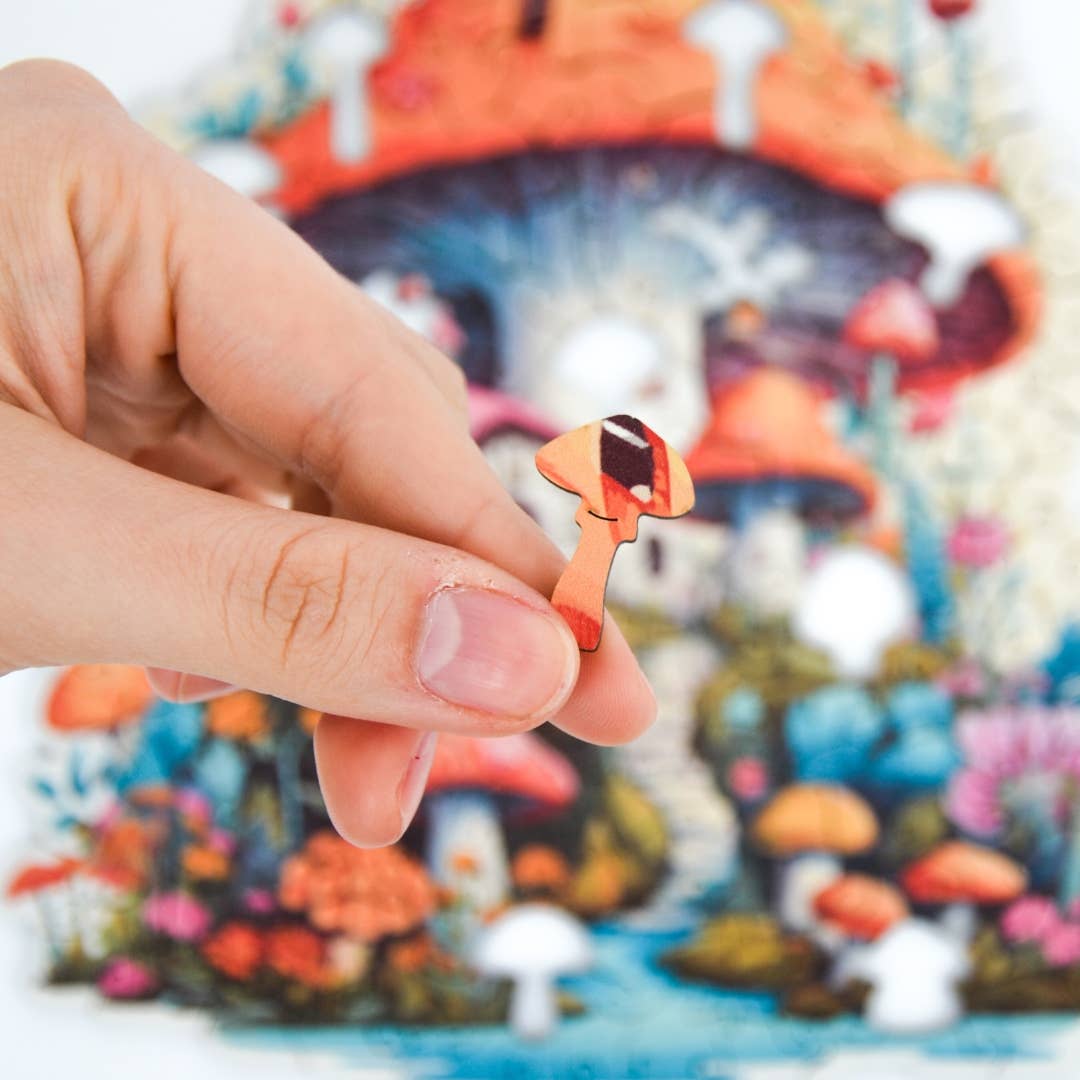 Mushroom House Jigsaw, confezione premium, formato A4