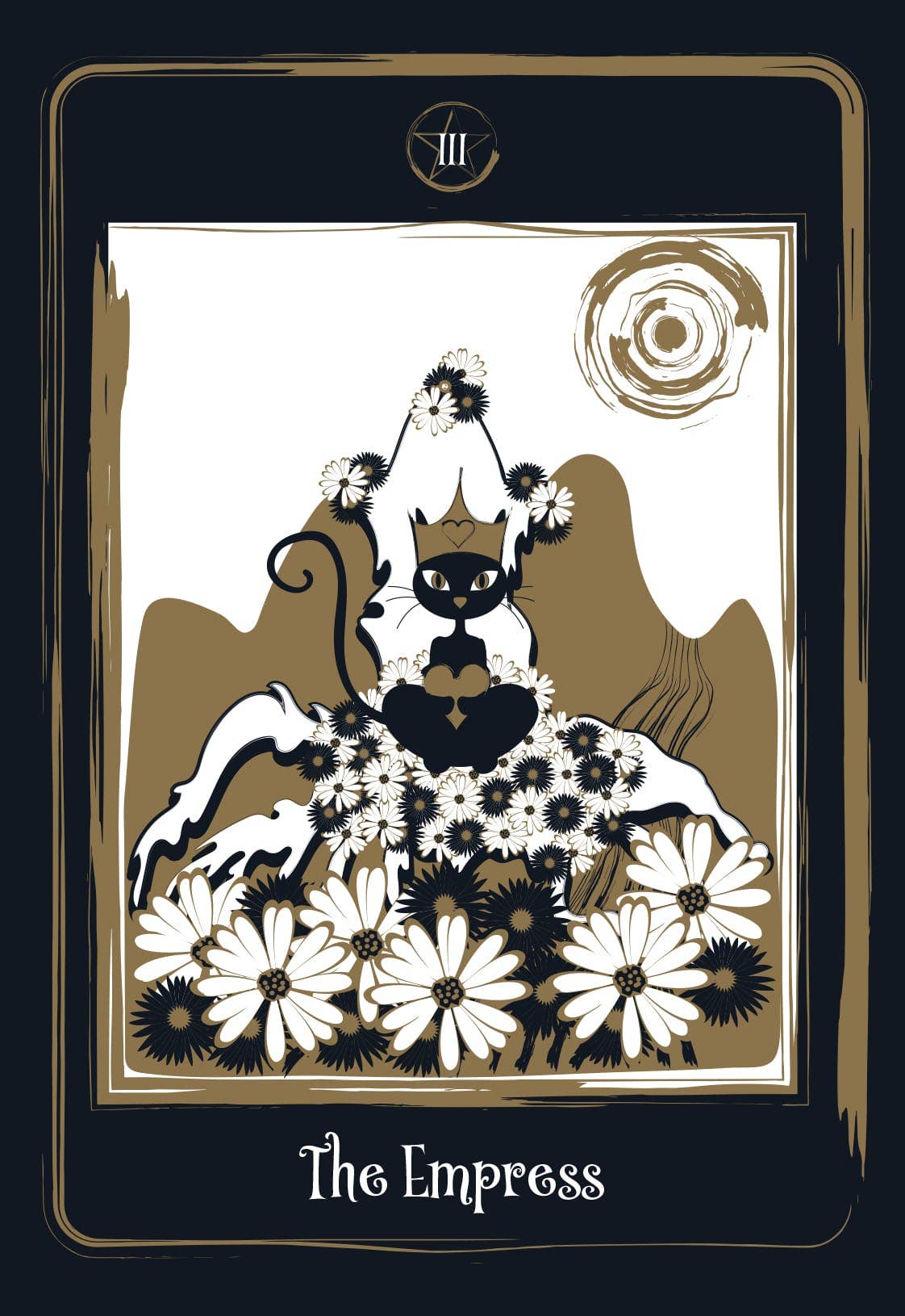Carte dei Tarocchi Black Cat dorate
