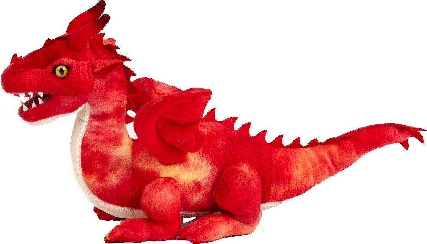 Drago rosso - 40 cm (lunghezza) - peluche