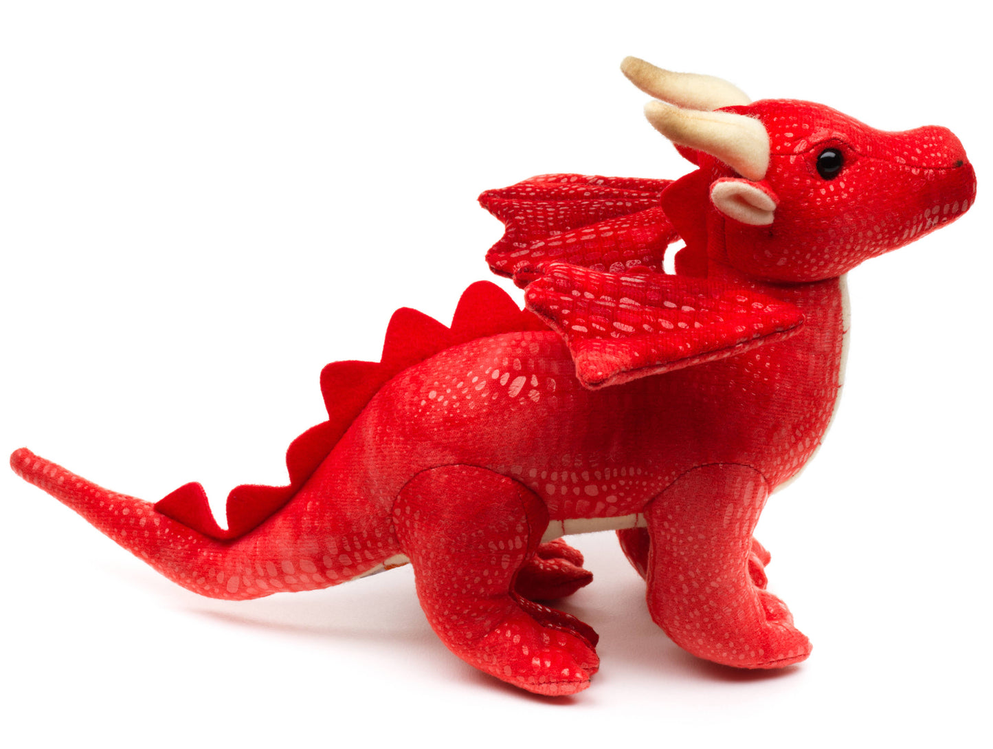 Drago rosso, 26 cm (lunghezza), peluche