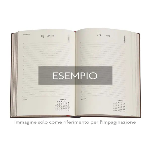 AGENDA 2026 - Foglia d'Oro - MINI GIORNALIERA - PAPERBLANKS