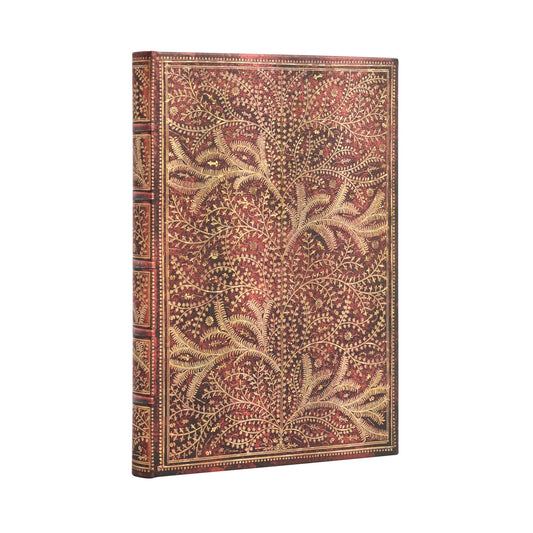 WILDWOOD - Diario Paperblanks A RIGHE - Formato Midi- Chiusura con Fascia Elastica 144p