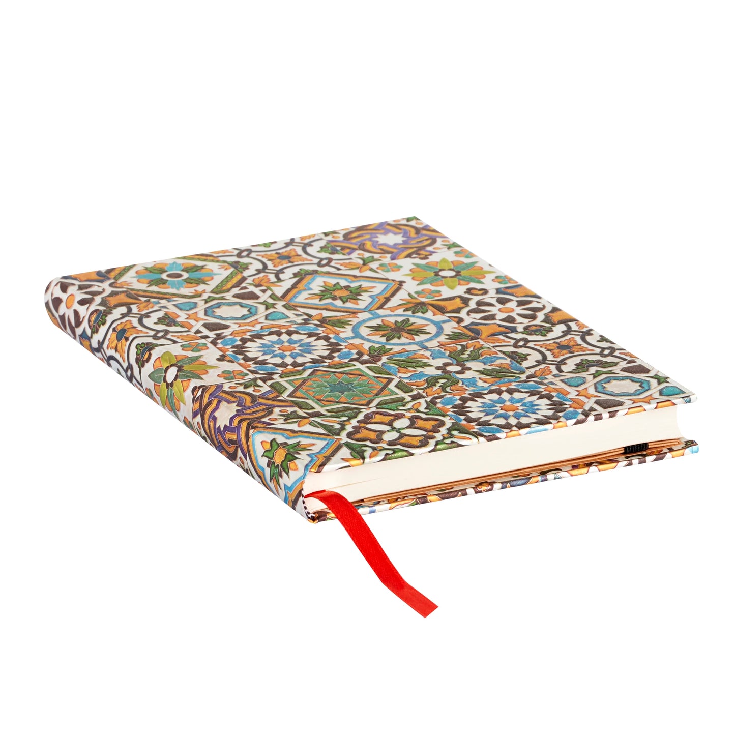 Porto - Diario Paperblanks Bianco - Formato Midi- Chiusura con Fascia Elastica 144p