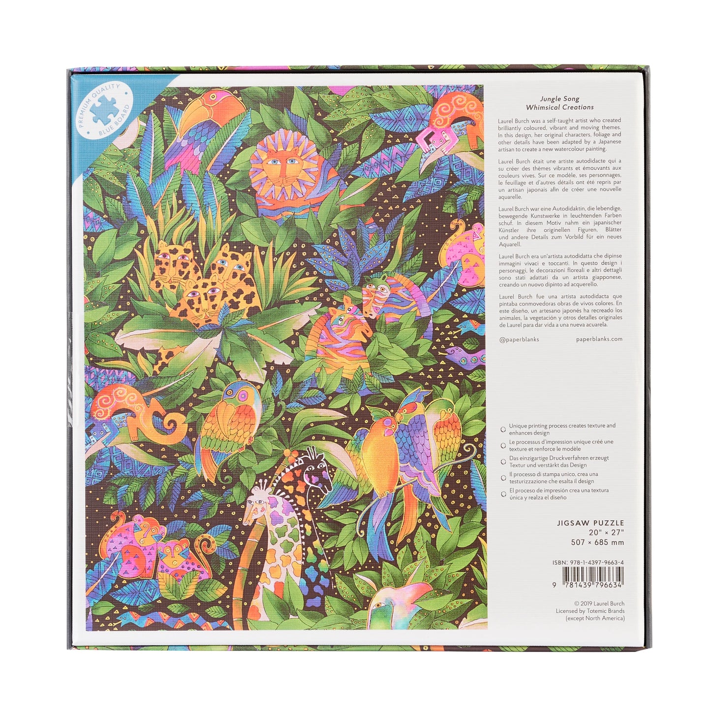JUNGLE SONG - Puzzle 1000 pezzi - PAPERBLANKS
