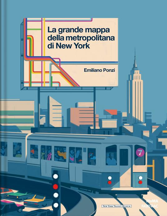 La grande mappa della metropolitana di New York.