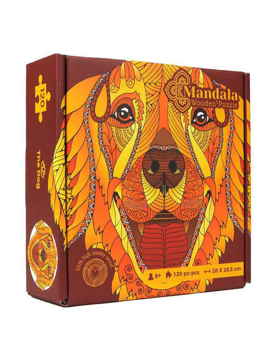 IL CANE - Mandala Puzzle in Legno - 120 pz