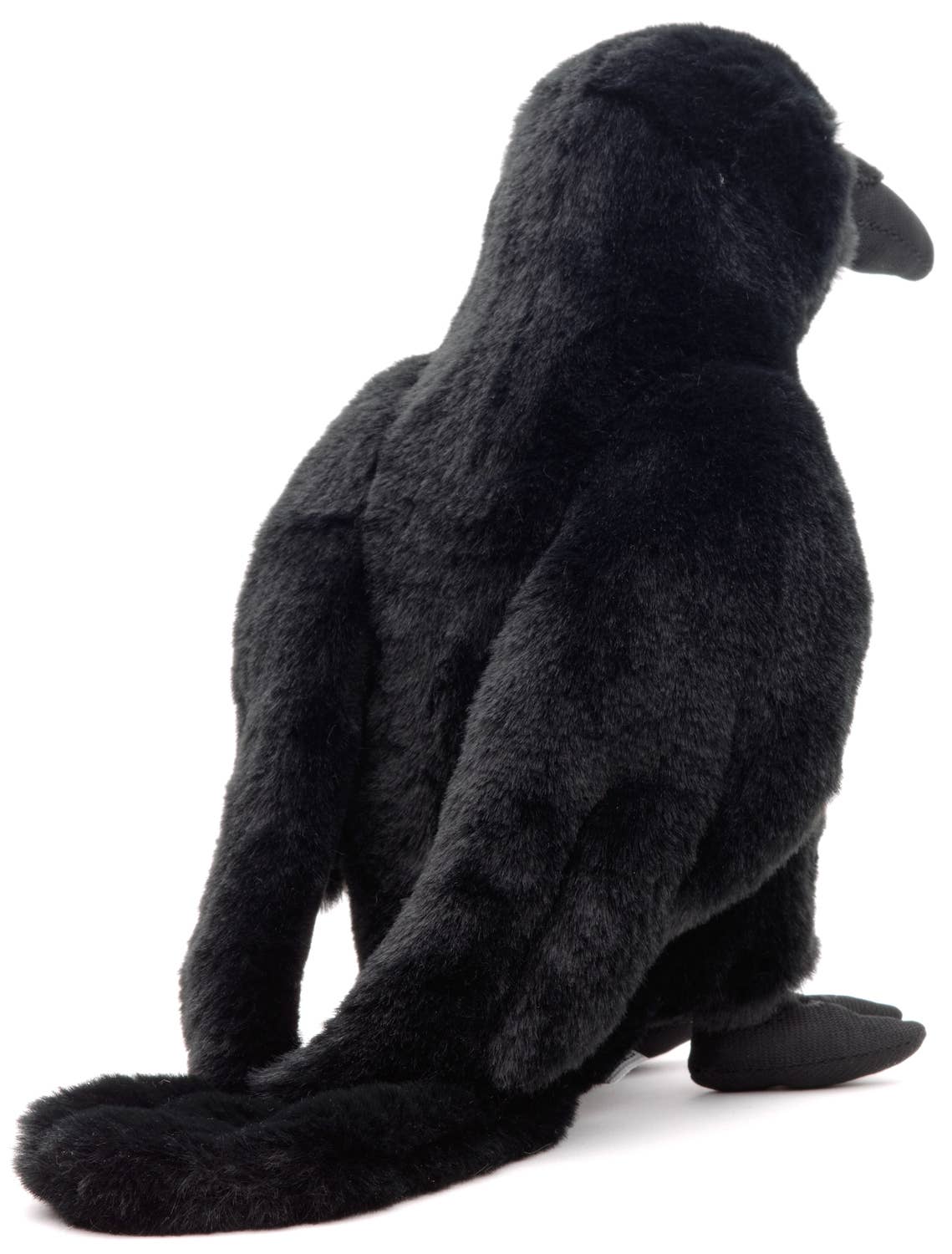 Corvo nero - Con voce che canta - 23 cm (altezza)