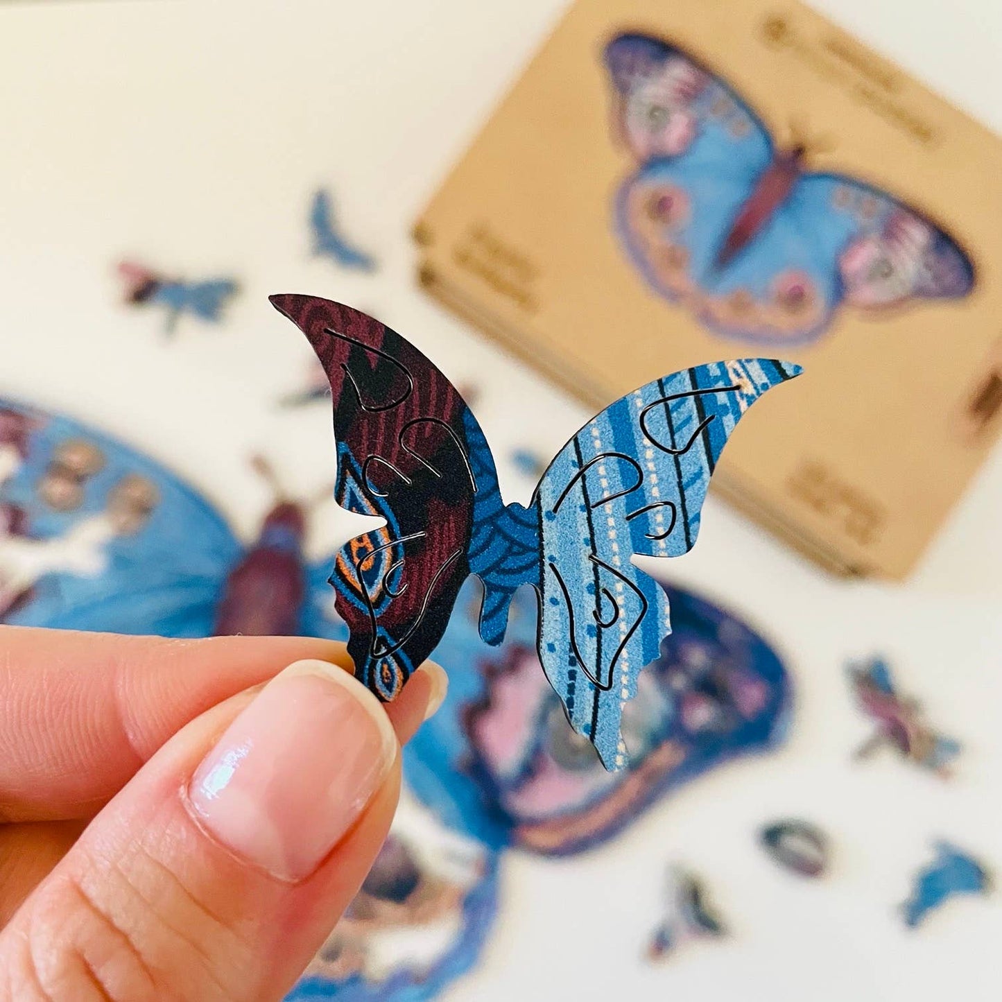 Playful Butterfly Jigsaw A4 Premium Box