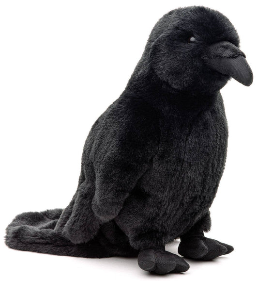Corvo nero - 23 cm (altezza) - peluche