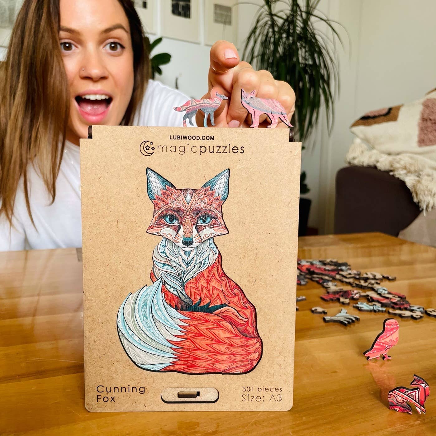 Scatola premium A3 Cunning Fox Jigsaw