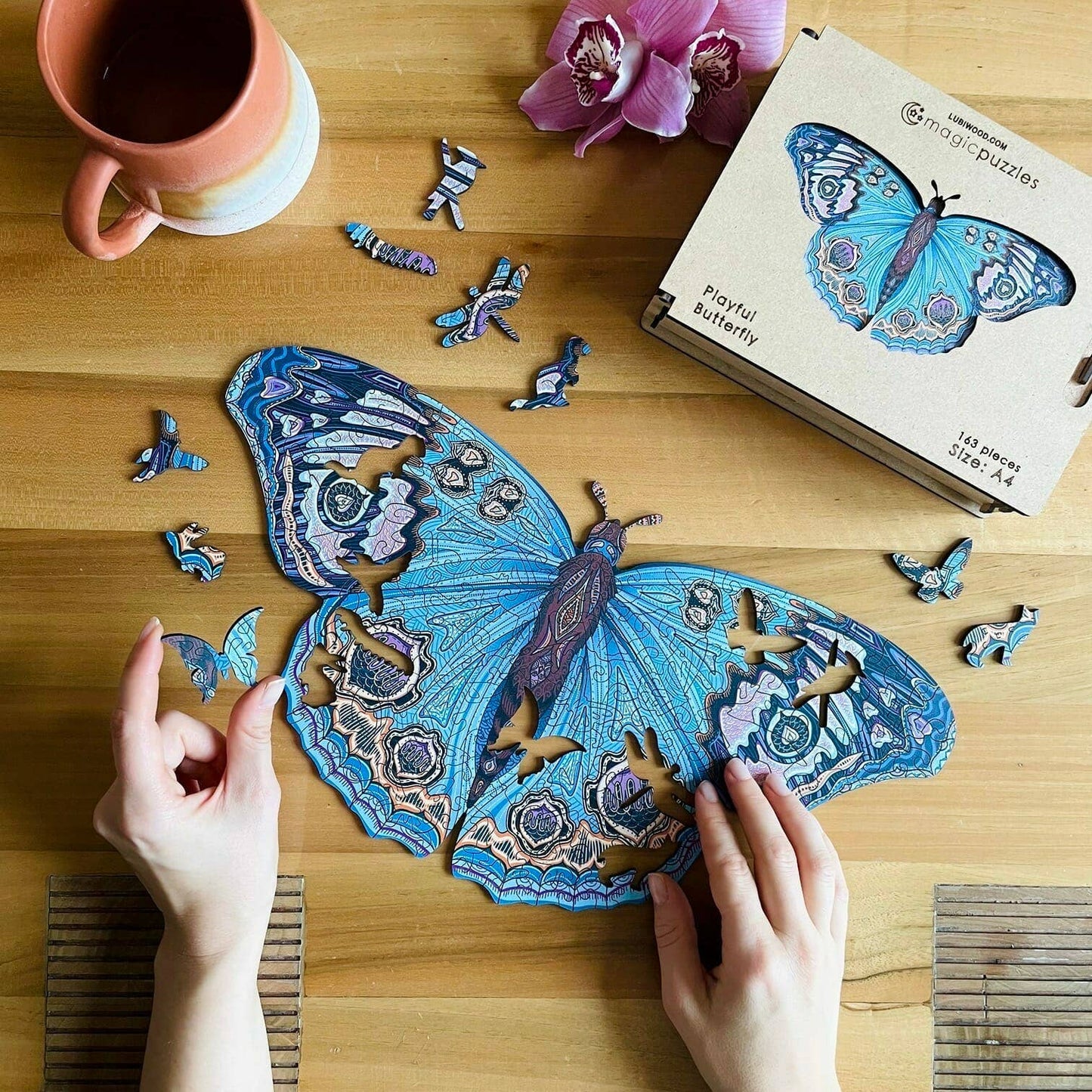 Playful Butterfly Jigsaw A4 Premium Box