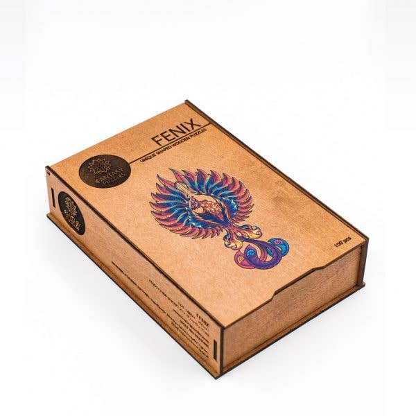 Puzzle in legno Fenix, taglia M, 130 pezzi, puzzle fantasy