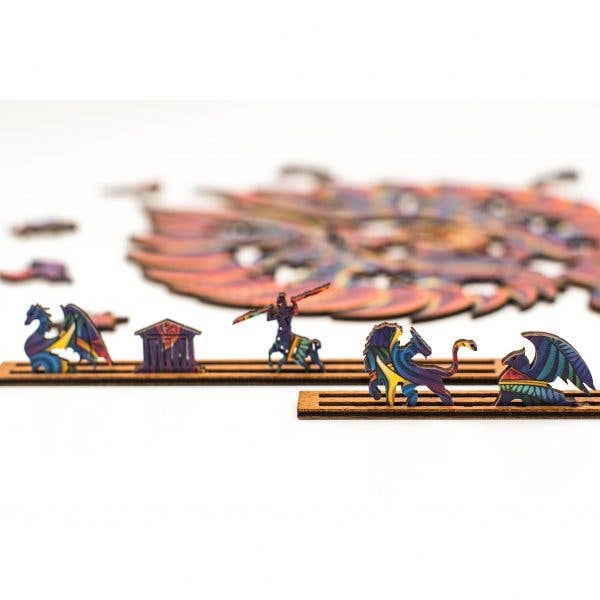 Puzzle in legno Fenix, taglia M, 130 pezzi, puzzle fantasy