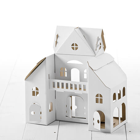 PRODOTTO IN OFFERTA! Grande CASA DELLE BAMBOLE da montare e colorare