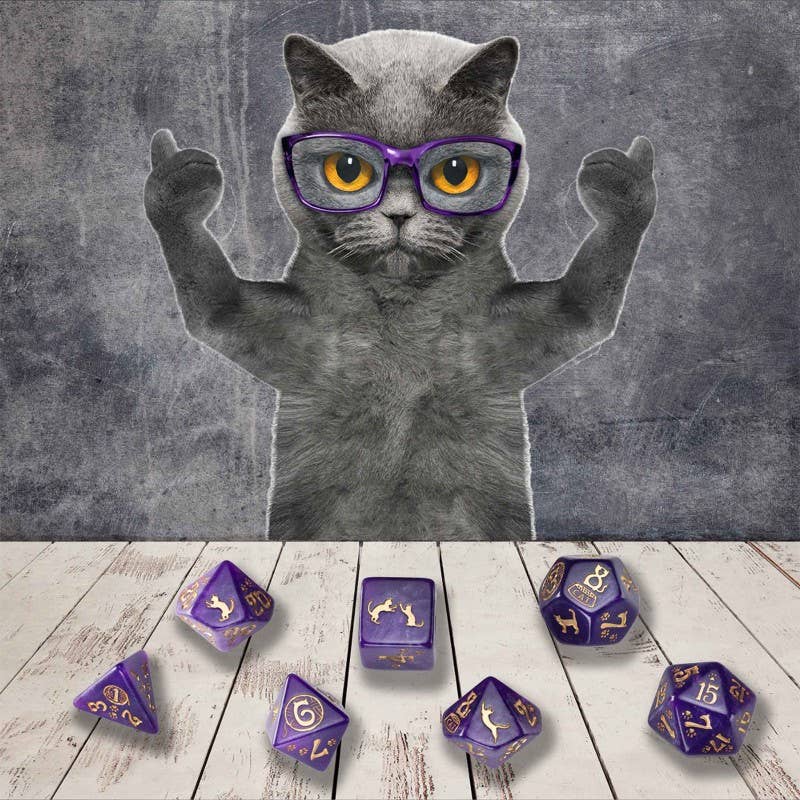 Set di dadi Cats Purrito