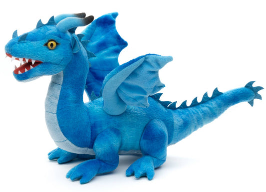 Drago blu, 40 cm (lunghezza), peluche e peluche
