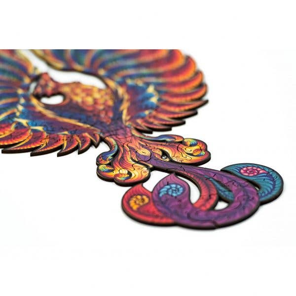 Puzzle in legno Fenix, taglia M, 130 pezzi, puzzle fantasy