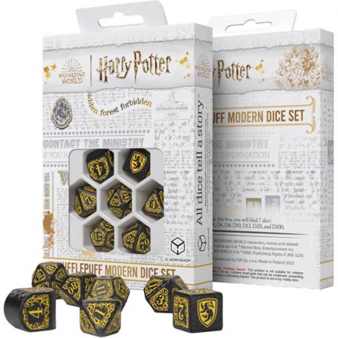 Q Workshop - Set 7 Dadi Harry Potter - Hufflepuff Modern