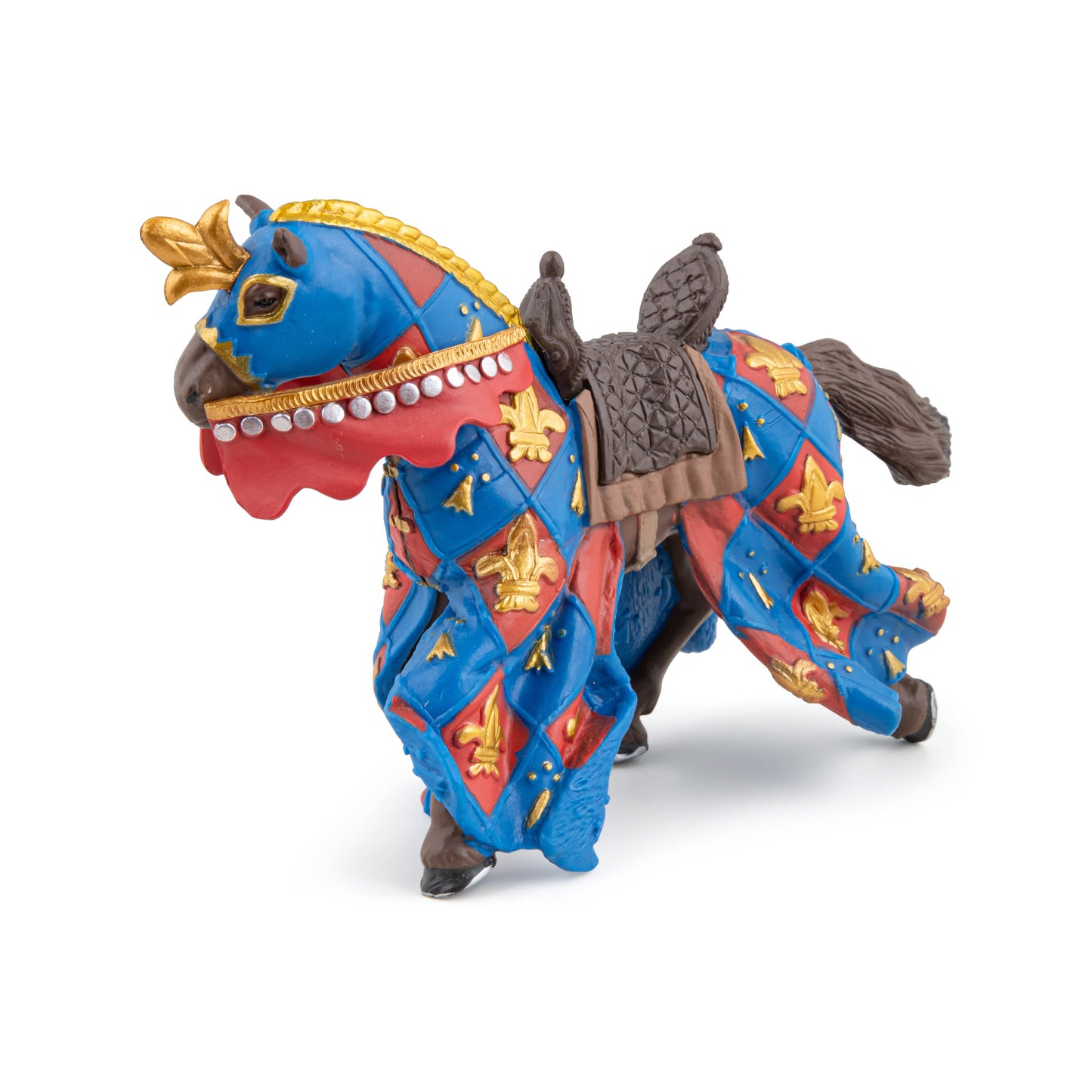 Figurina Cavallo Blu con giglio