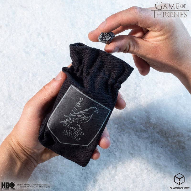 Game of Thrones. Sacchetto per Dadi della Guardia della Notte Q-Workshop