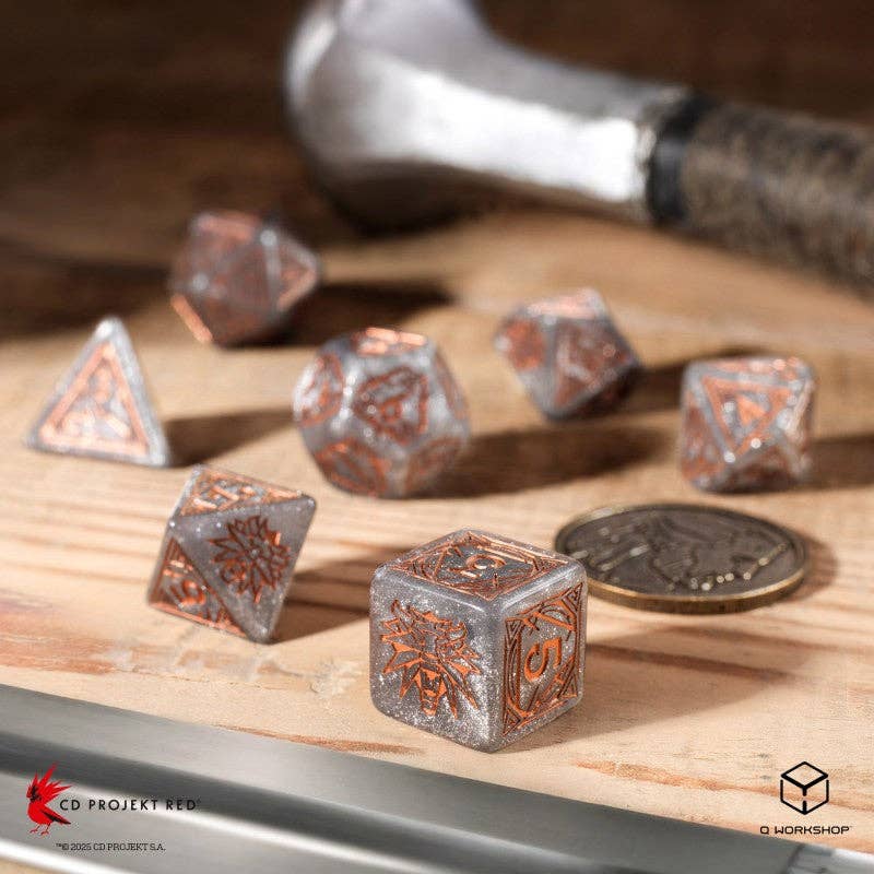 Set di Dadi The Witcher. Geralt Q-WORKSHOP