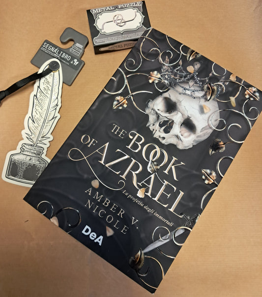 The book of Azrael. La profezia degli immortali. Booklover approved (Libro+ Segnalibro e Rompicapo in metallo)