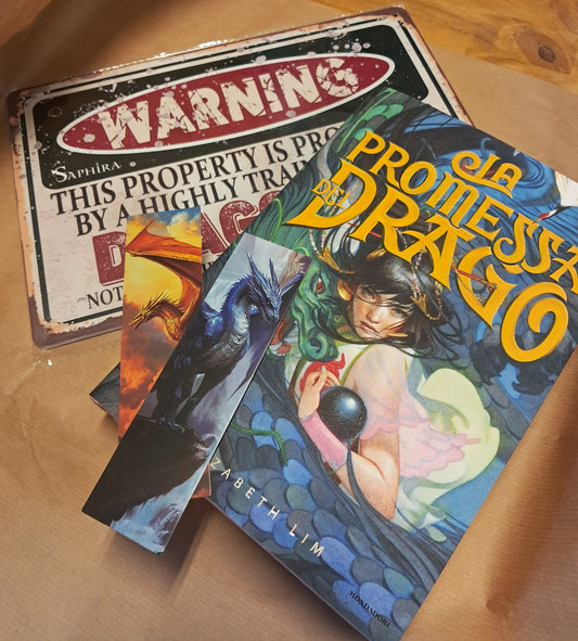 La promessa del drago (Libro+ Segnalibro e Cartello Drago in Metallo)