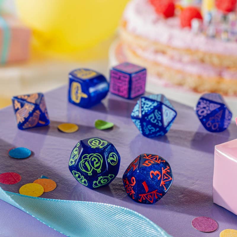 Set di Dadi di Buon Compleanno: Festoni Q-WORKSHOP