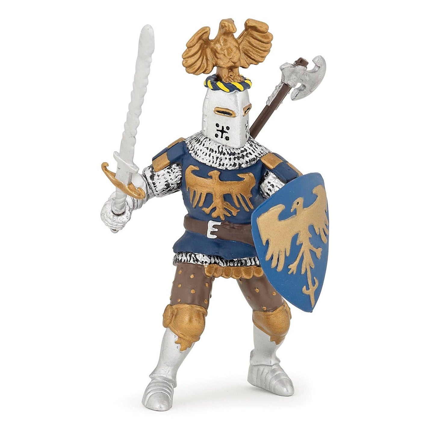 Figurina Cavaliere Blu con cimiero