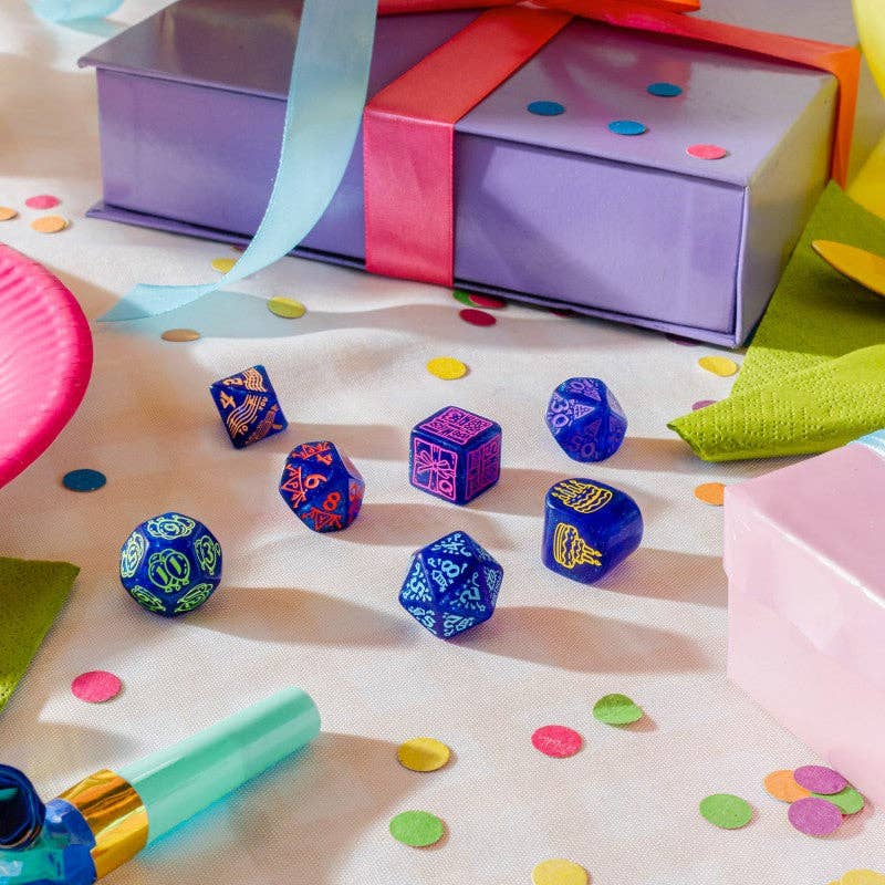 Set di Dadi di Buon Compleanno: Festoni Q-WORKSHOP