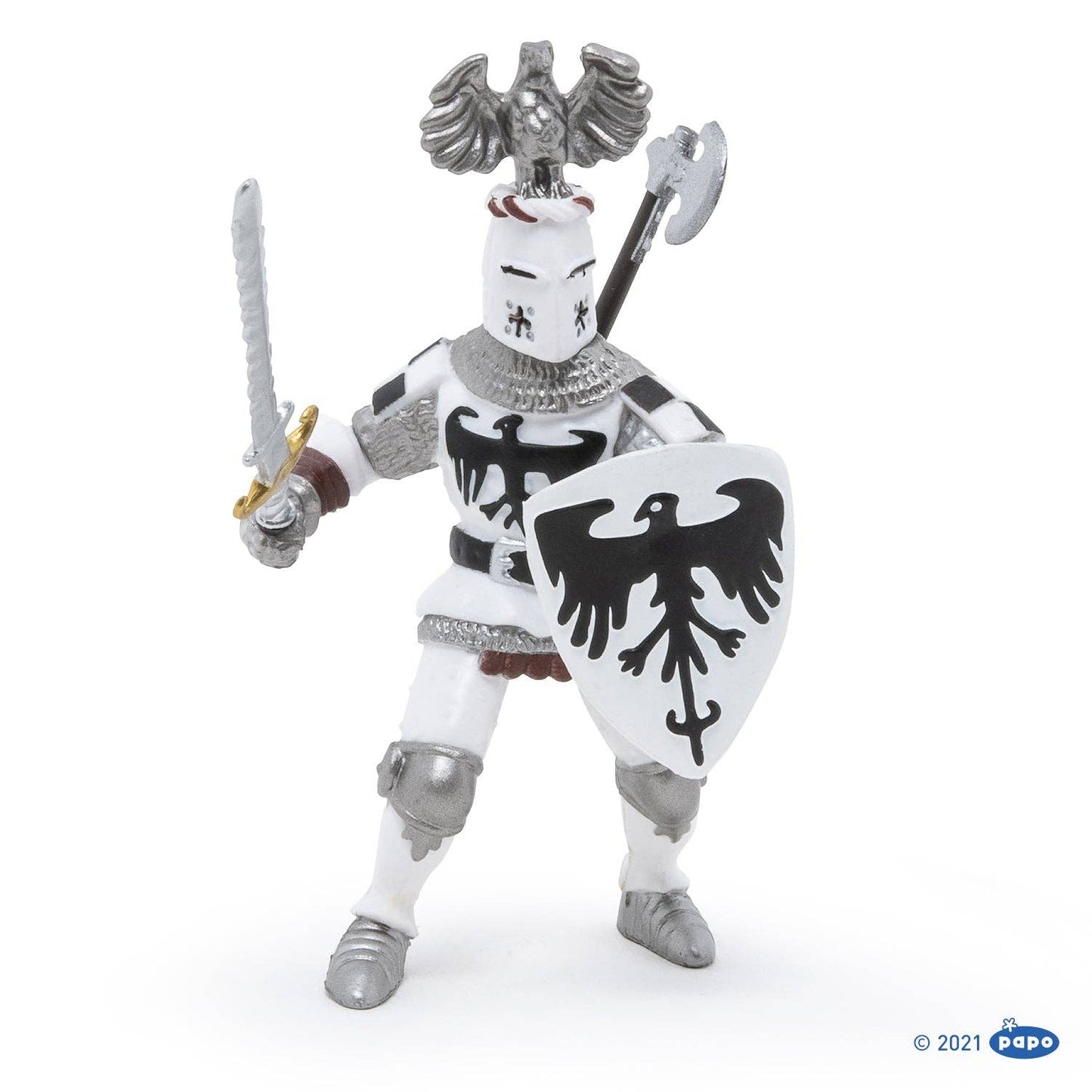 Figurina Cavaliere Bianco con cimiero