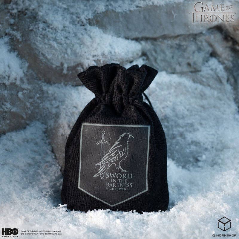 Game of Thrones. Sacchetto per Dadi della Guardia della Notte Q-Workshop
