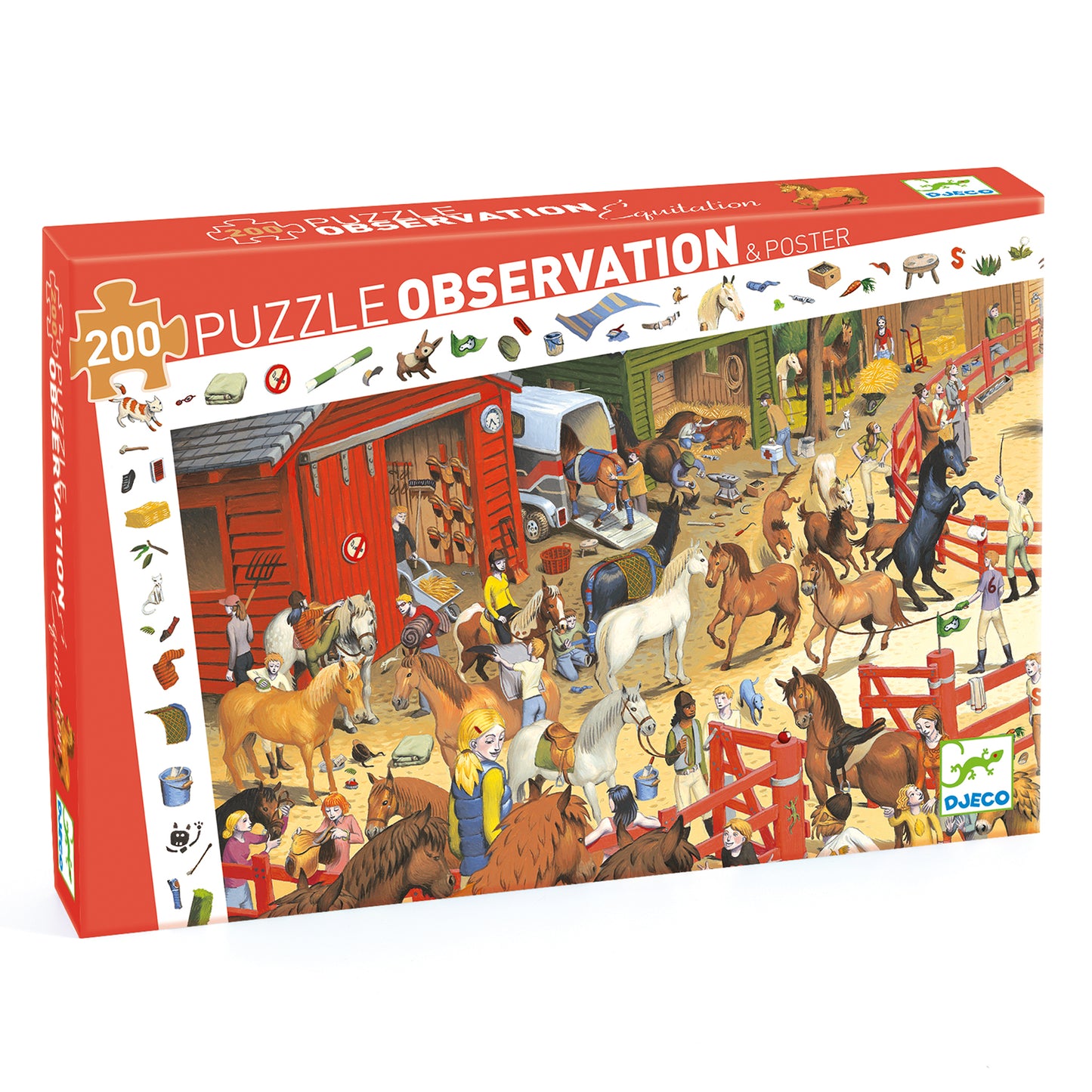 Puzzle Observation - Equitazione (puzzle e cerca trova) - Djeco