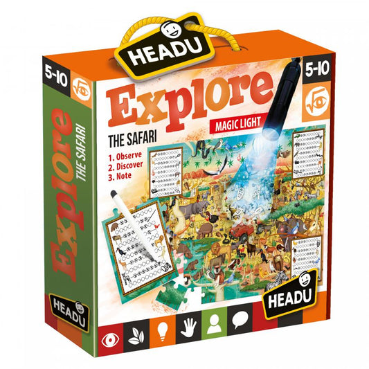 Explore the Safari - Puzzle e Cerca Trova con torcia  - Headu