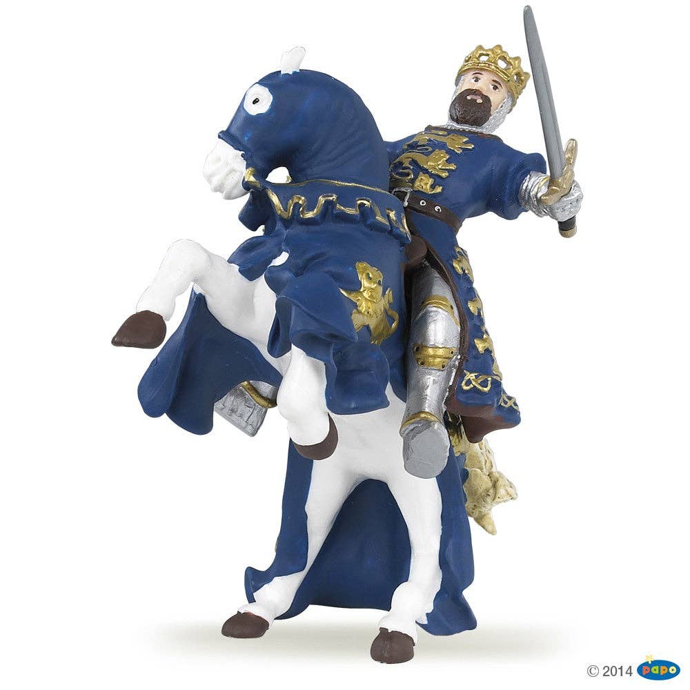 Figurina Cavallo del Re Riccardo Blu