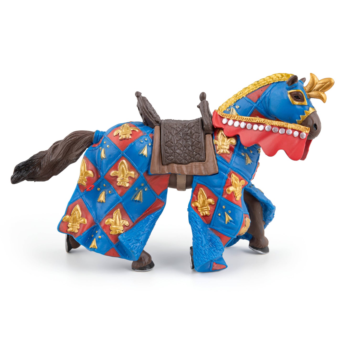 Figurina Cavallo Blu con giglio