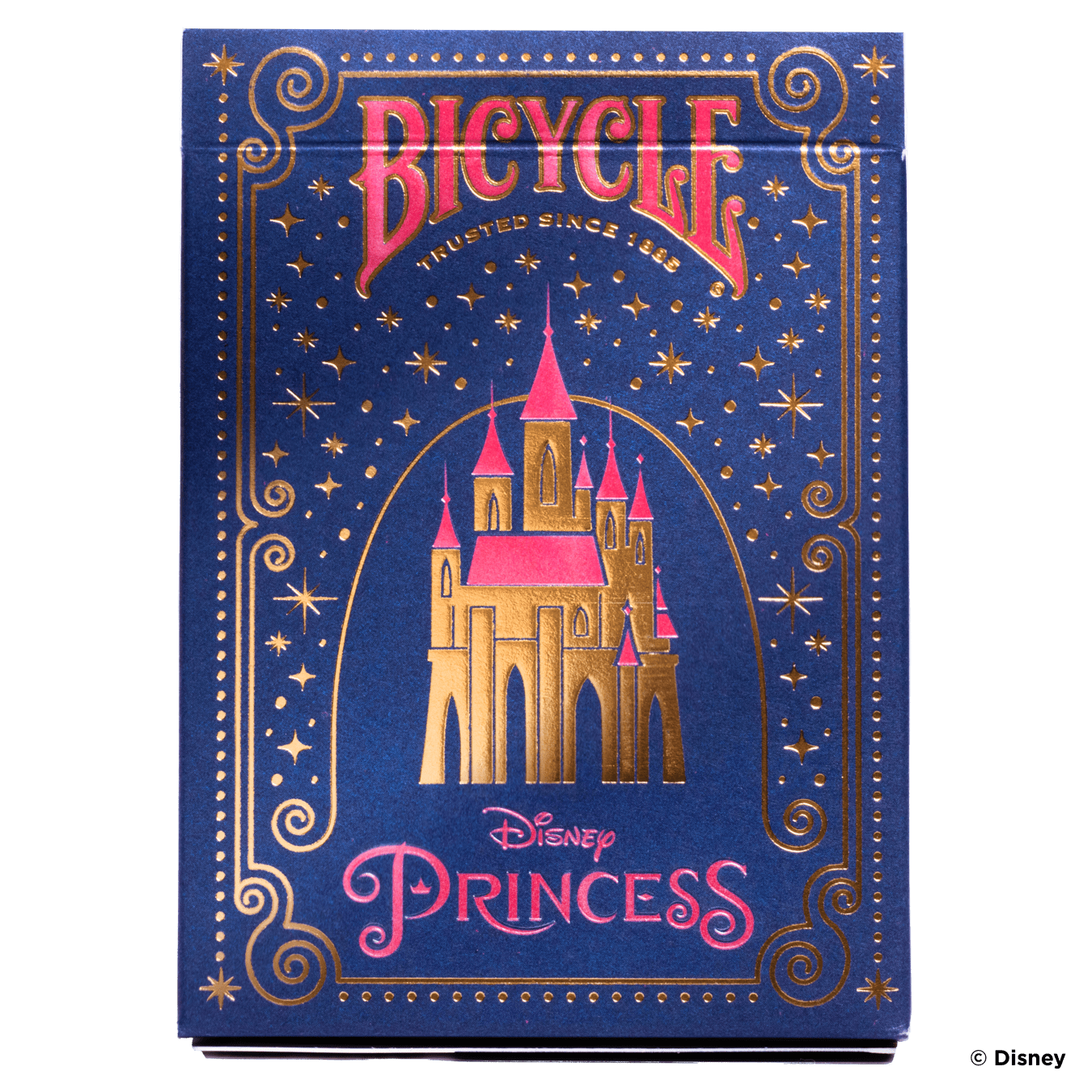 Carte da gioco Bicycle Disney Princess blu navy